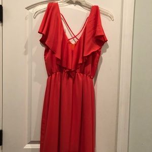 Orange maxi dress